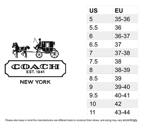 what size should i buy in coach shoes|coach shoe size 6b mean.